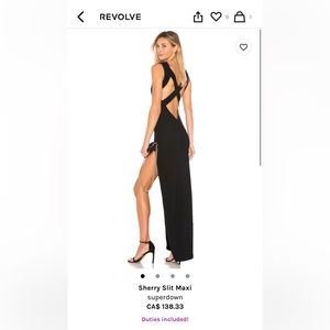 REVOLVE Sheri Slit Maxi Dress - superdown - SMALL